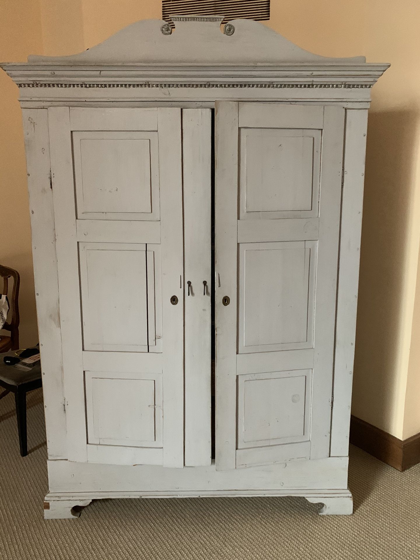 Antique Swedish Pine Armoire