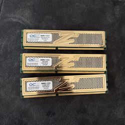 OCZ Gold Series DDR3-1333 RAM Modules - Rare/Retro PC Hardware