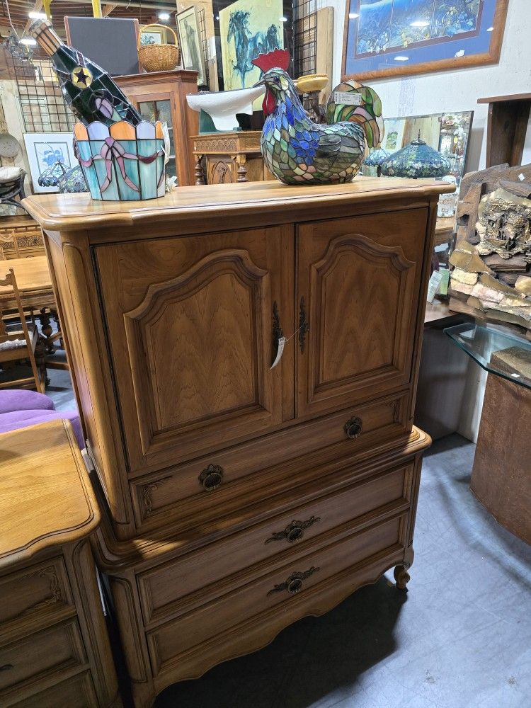 French Provincial Tallboy Dresser