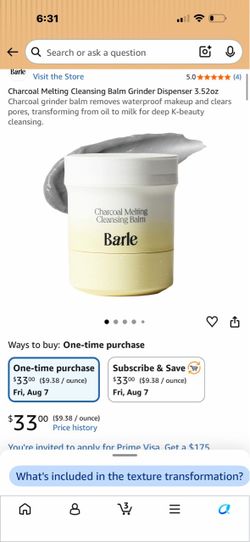 Charcoal Melting Cleansing balm