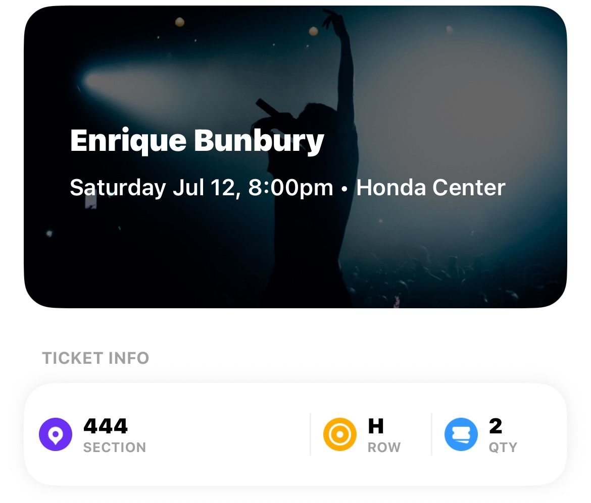 ENRIQUE BUNBURY CONCERT TONIGHT 7/12/2025 @8pm