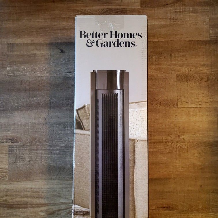 Better Homes & Gardens 40 Inch Tower Fan Black & Grey 3 Speeds