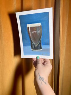 Original Guinness oil painting