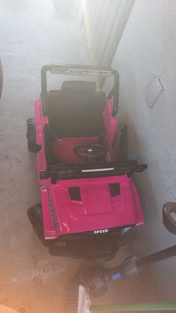 Electric pink car
