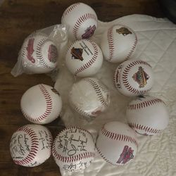 11 Commemorative Cleveland Indians Late 90’s Baseballs