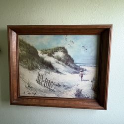 A. Sehring “A Day At The Beach” Painting