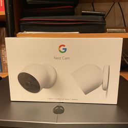 Google Nest Cam (Battery) - Indoor and Outdoor Wireless Smart Home Security Camera - 2 Pack ( Brand New )