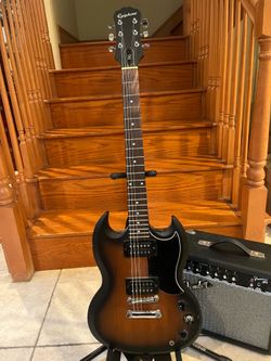 Epiphone SG Guitar w/ Fender Amp