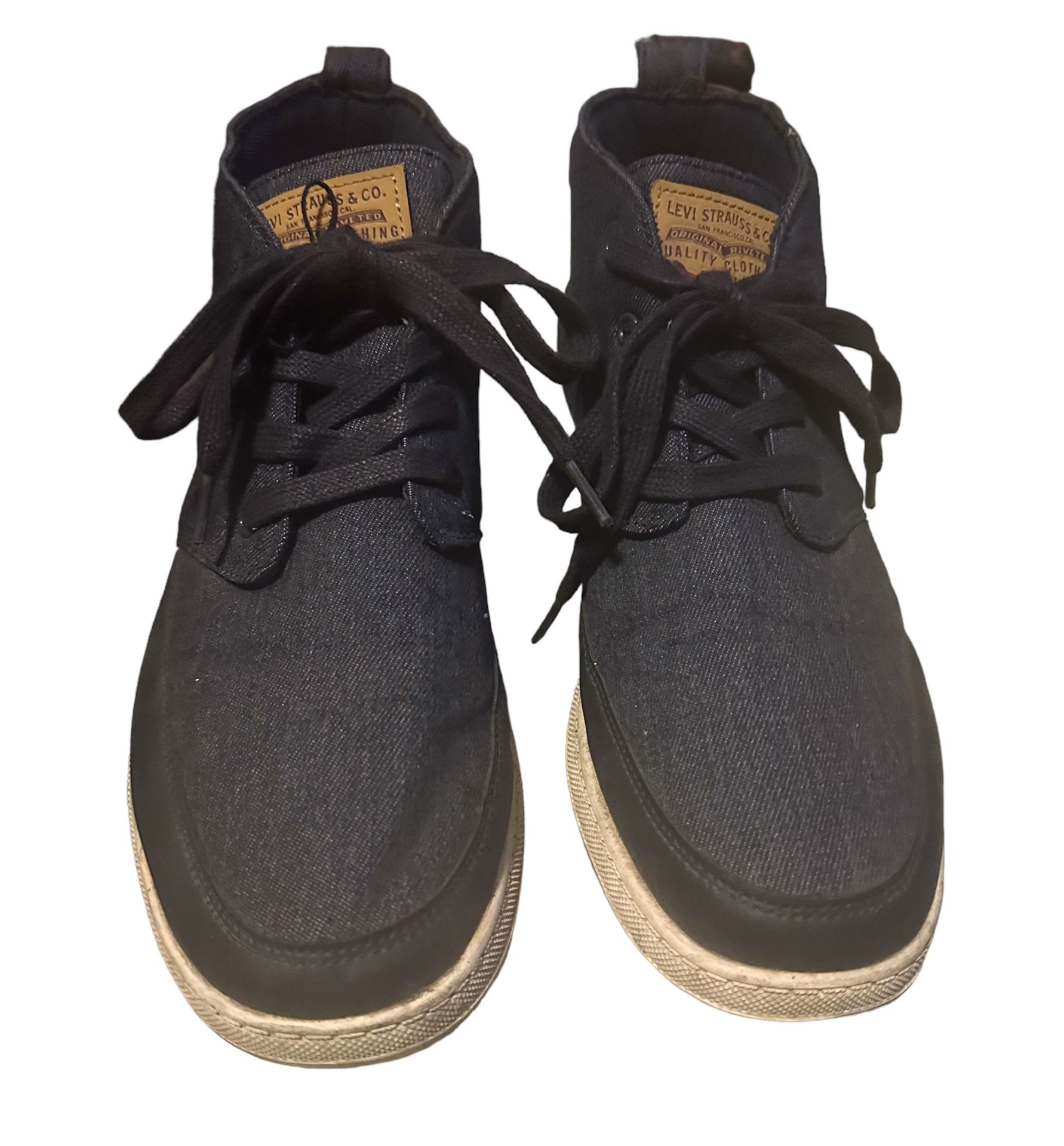 Levi's Men's Atwater High Top Denim Sneakers Size 10 Blue, Black