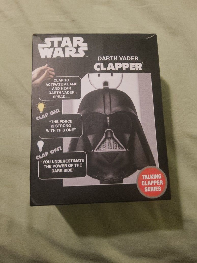 STAR WARS DARTH VADER CLAPPER TALKING ON-OFF SWITCH !