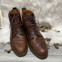 Vintage Cole Haan Brown Leather Ankle Boots, Mens 12 M