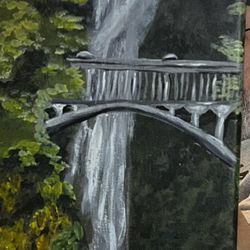 Painting Multnomah Falls