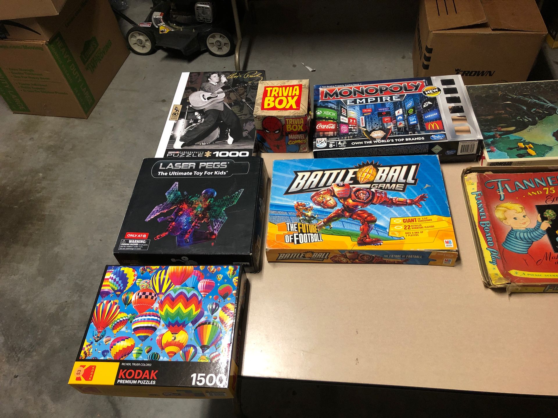 Board games and puzzles $5 each