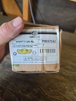 Everflow 1-1/2" Water Meter Flange Connection Kit Lead Free Bronze