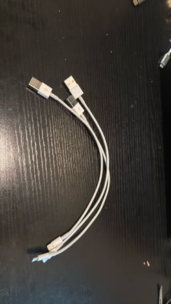 3 lightening charging cables