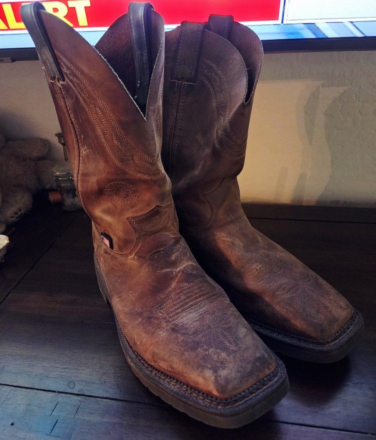 Justin Original Work Boots Size 11D