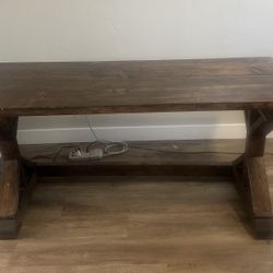 Handcrafted Solid Wood Table / Writing Desk 