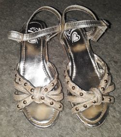 Girls wedge heels size 1