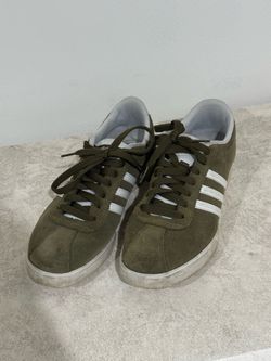Adidas Olive Green Suede Sneakers