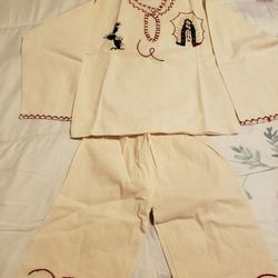 Traje de Indito para Nino Bordado a Mano

