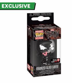 GameStop Exclusive Marvel (Venomized Silver Surfer) Funko Pocket Pop! Keychain
