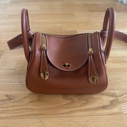 Hermes Mini Lindy Camel