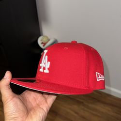 LA Dodgers Red Hat 7 1/4