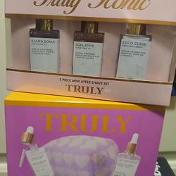 Truly 3 Piece After Shave Set And Coco Glam Body Serum Gift Set