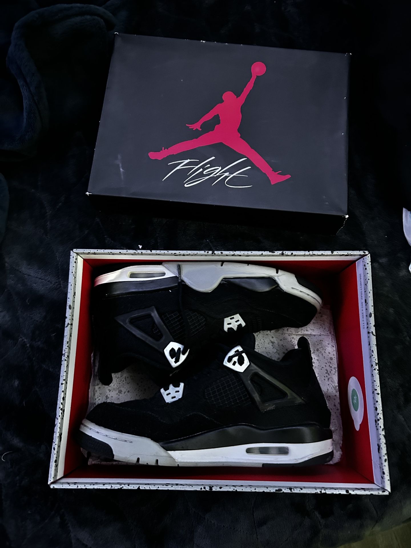 Jordan 4 Black Canvas