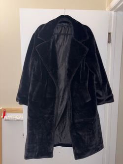 Black Faux Fur coat