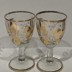 Vtg Cordial Glasses