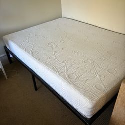 Full Size Bed frame And Mattress