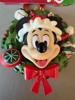 Disney Ornament - Santa Mickey Wreath
