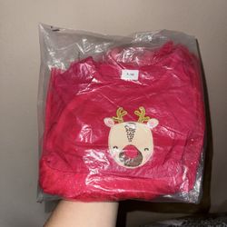 6-9 Months Gift Dress Red Tutu Like Dress Rudolph 