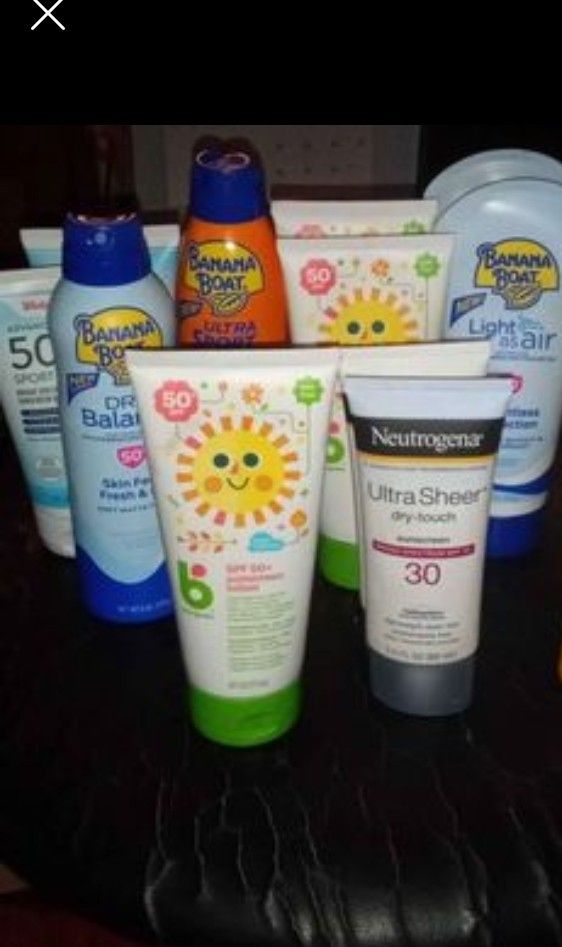 SUNSCREENS $3 Each