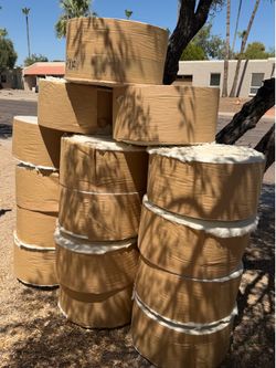 15 New full rolls 6” thick x 12” wide Unfaced R19 Fiberglass Insulation $30ea