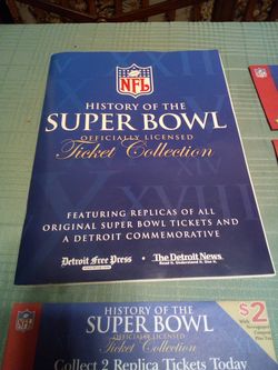 Super bowl ticket collection