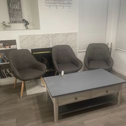 Accent  Chairs And Coffee Table