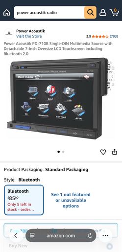 Power acoustik screen only with remote