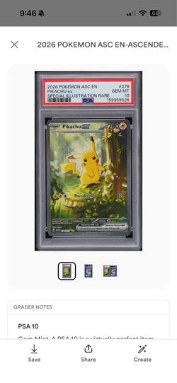 Pikachu Ex #246 PSA 10