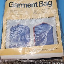 Garment Bag - Navy Nylon Suit Carrier - New in Original Package - Western Wholesale