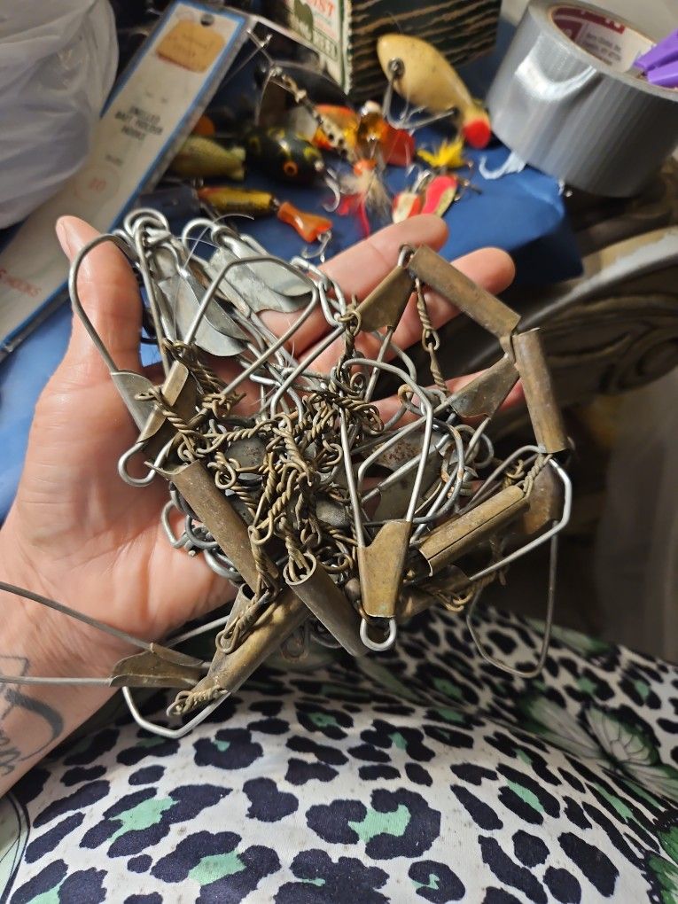 2 Vintage Fishing Chains