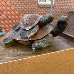     Turtle Statue – Rustic Garden Decor Piece
