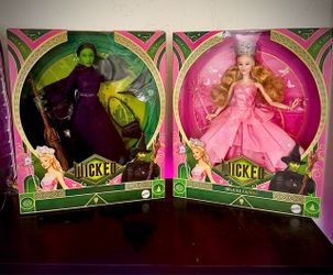 Wicked Glinda and Elphaba Mattel dolls