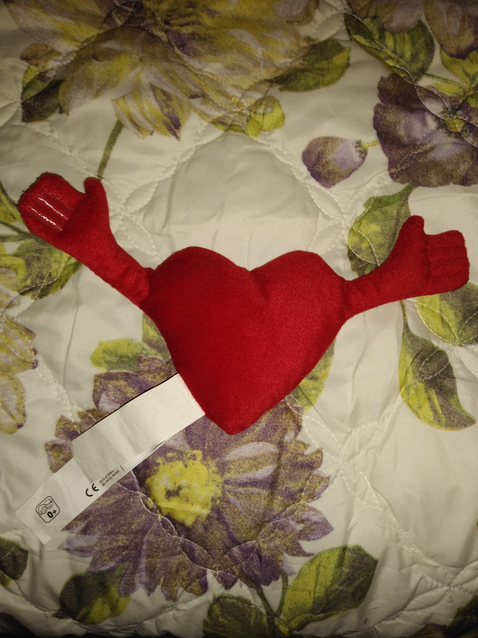 Ikea heart plushie