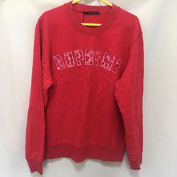 supreme red hoodie louis vuittons