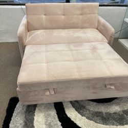 Sofa Bed Rose Velvet Fabric On Sale $275