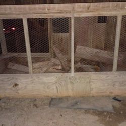 Large Chicken Coop Made W Treated Wood. 