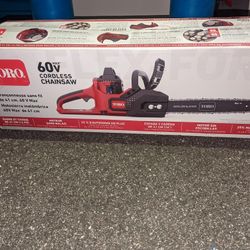 ****NEW****** TORO CHAINSAW 16 IN 60 VOLT BATTERY