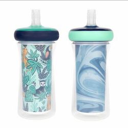 The First Years Insulated Straw Cup (2pk) - 9 Oz